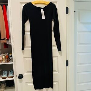 Papermoon Sweetheart Neck Sweater Dress